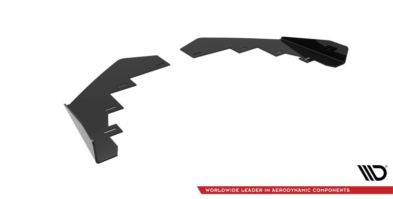 Maxton Front Flaps BMW 2 Coupe M-Paket / M240i G42 schwarz Hochglanz BM242MPACKCNC-FSF1-G