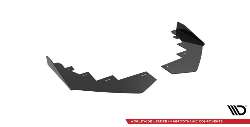 Maxton Front Flaps BMW 2 Coupe M-Paket / M240i G42 schwarz Hochglanz BM242MPACKCNC-FSF1-G