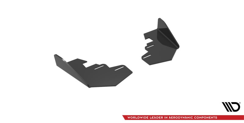 Maxton Hintere Seiten Flaps für Audi A3 Sportback 8Y schwarz Hochglanz AUA38YCNC-RSF1-G