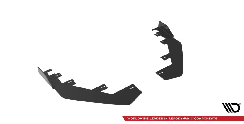 Maxton Front Flaps Mercedes A35 AMG / AMG-Line Aero Pack W177  schwarz Hochglanz MEA17735CNC-FSF1-G