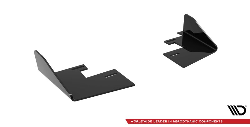 Maxton Hintere Seiten Flaps für Volkswagen Golf R Mk7 schwarz Hochglanz VWGO7RCNC-RSF1-G
