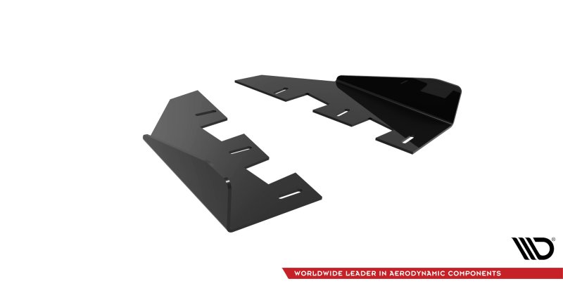 Maxton Hintere Seiten Flaps für BMW M2 F87 schwarz Hochglanz BM287MCOMPCNC-RSF1-G