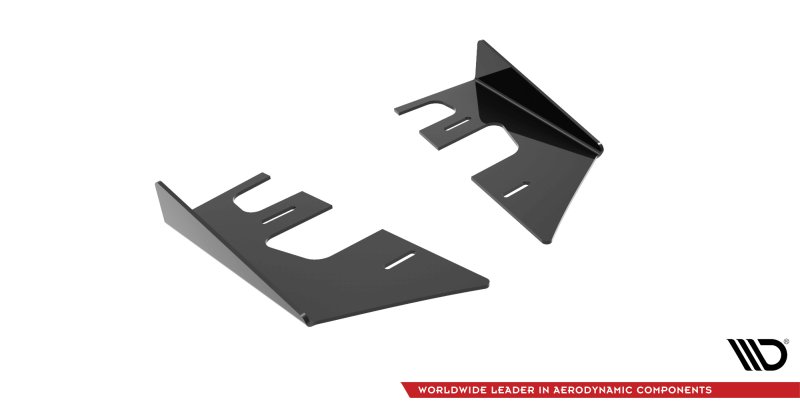 Maxton Hintere Seiten Flaps für Mazda 3 MPS Mk1 schwarz Hochglanz MA3MPS1CNC-RSF1-G
