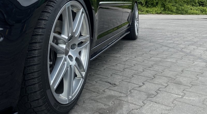 Maxton Seitenschweller Ansatz für Volkswagen Caddy Mk. 4 schwarz Hochglanz VW-CA-4-SD1-G