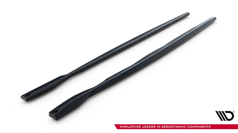 Maxton Seitenschweller Ansatz BMW 1er M Coupe E82 schwarz Hochglanz BM-1-82-M-SD1-G