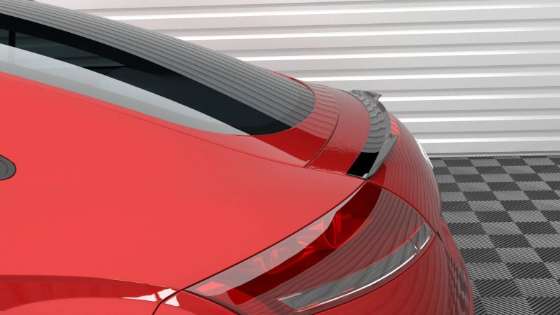 Maxton Spoiler CAP Abrisskante Audi TT 8J schwarz Hochglanz AU-TT-2-CAP1-G