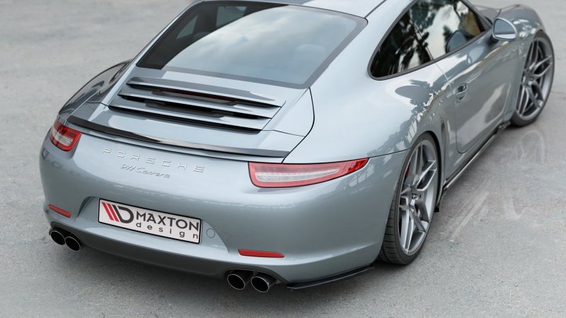 Maxton Spoiler CAP für Porsche 911 Carrera 991 schwarz Hochglanz PO-911-991-CAP1-G