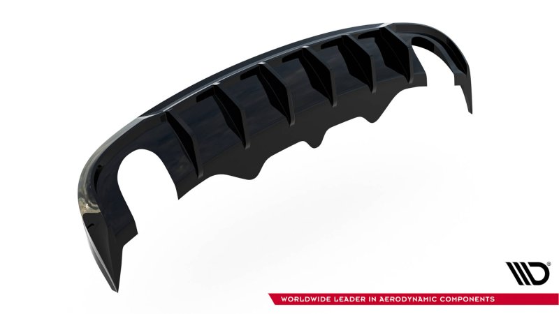 Maxton Diffusor Heck Ansatz Audi A5 S-Line Sportback 8T (Version mit Einzel-Auspuffendrohren beidseitig) AU-S5-1-SB-RS1GO_O