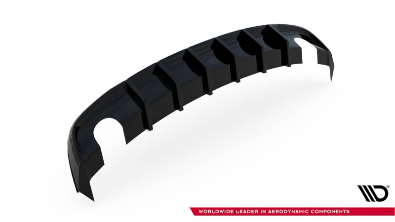 Maxton Diffusor Heck Ansatz Audi A5 S-Line Coupe / Sportback 8T Facelift (Version mit Einzelauspuff auf beiden Seiten) AU-S5-1F-RS1GO_O