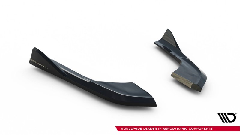 Maxton Heck Ansatz Flaps Diffusor V.1 Audi A3 Limousine 8V Facelift schwarz Hochglanz AU-A3-8VF-S-RSD1-G