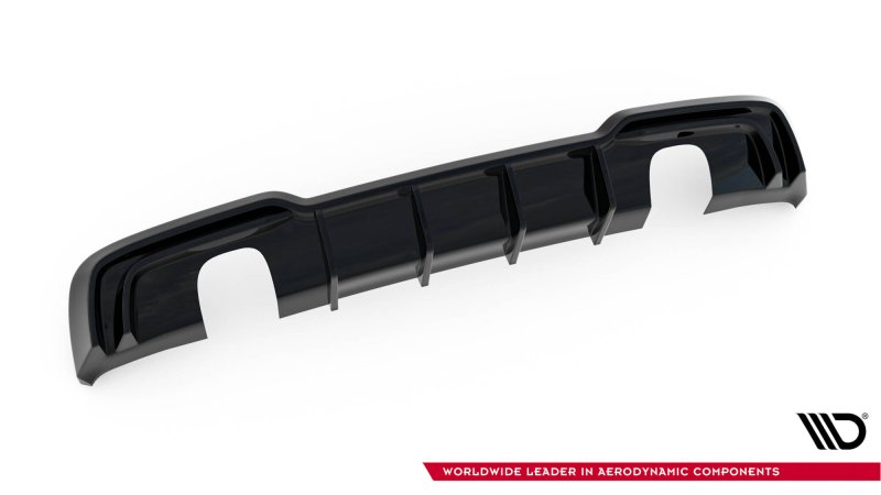 Maxton Diffusor Heck Ansatz Audi A3 S-Line Sportback 8V Facelift (Version mit Einzelauspuff auf beiden Seiten) AU-S3-3F-SB-RS1GO_O