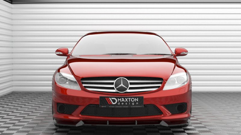 Maxton Front Ansatz V.1 Mercedes-Benz CL 63 AMG C216 schwarz Hochglanz ME-CL-216-AMG-FD1-G
