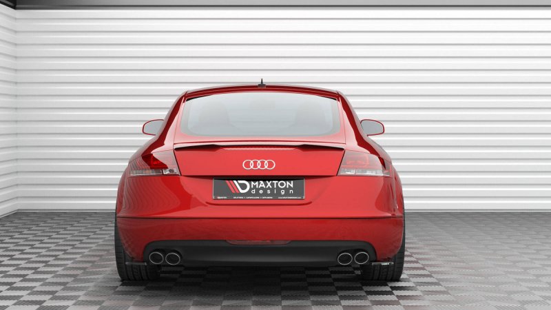 Maxton Heck Ansatz Flaps Diffusor Audi TT 3.2 V6 8J schwarz Hochglanz AU-TT-2-V6-RSD1-G