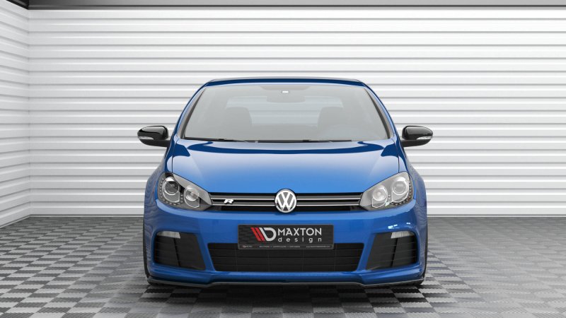 Maxton Front Ansatz V.2 VW Golf R Mk6 schwarz Hochglanz VW-GO-6-R-FD2-G
