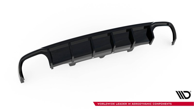 Maxton Diffusor Heck Ansatz Audi A6 Avant C7 (Version mit Doppelauspuff auf beiden Seiten) AU-A6-C7-AV-RS1GOO_OO