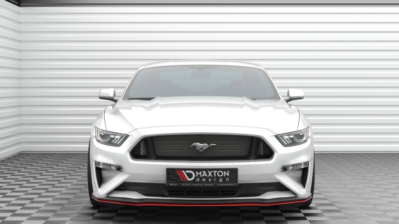 Maxton Front Ansatz V.2 Ford Mustang Mk6 Facelift FO-MU-6F-FD2-RED