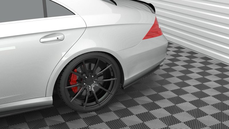 Maxton Heck Ansatz Flaps Diffusor Mercedes-Benz CLS C219 schwarz Hochglanz ME-CLS-C219-RSD1-G