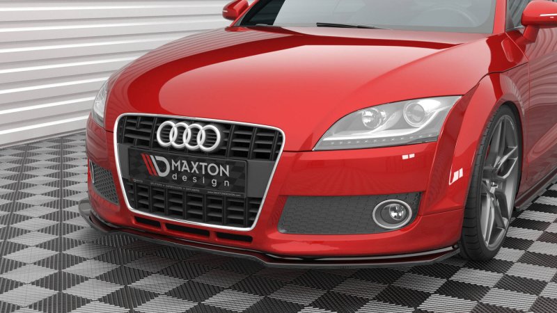 Maxton Front Ansatz V.2 Audi TT 8J schwarz Hochglanz AU-TT-2-FD2-G