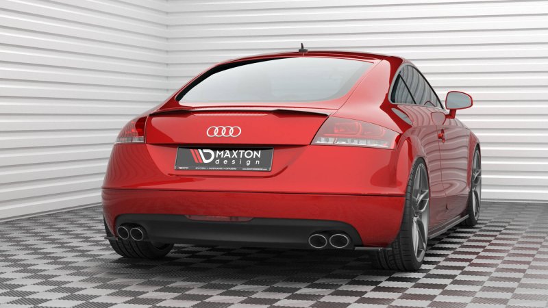 Maxton Heck Ansatz Flaps Diffusor Audi TT 3.2 V6 8J schwarz Hochglanz AU-TT-2-V6-RSD1-G