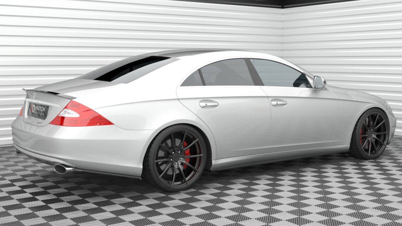 Maxton Heck Ansatz Flaps Diffusor Mercedes-Benz CLS C219 schwarz Hochglanz ME-CLS-C219-RSD1-G
