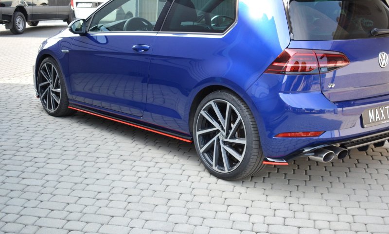 Maxton Seitenschweller Ansatz für V.2 für VW Golf 7 R / R-Line Facelift VW-GO-7F-R-SD2-RED