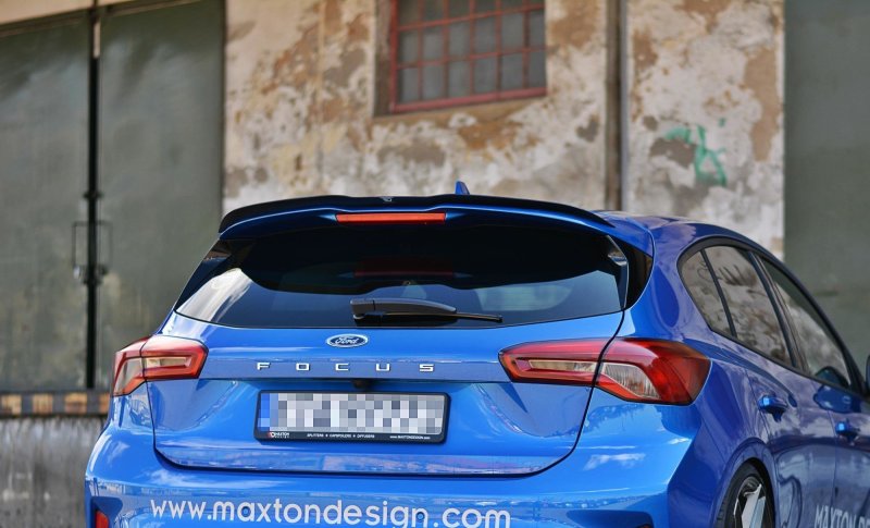Maxton Spoiler CAP V.1 für Ford Focus ST-Line Mk4 schwarz Hochglanz FO-FO-4-STLINE-CAP2-G