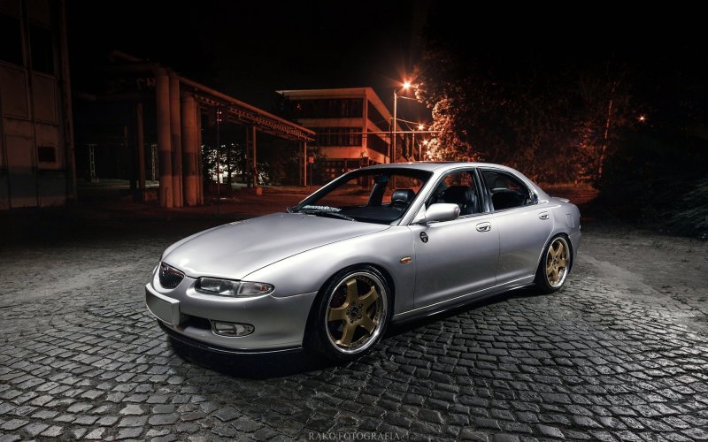Maxton Front Ansatz für Mazda Xedos 6 schwarz Hochglanz MA-XE-6-FD1-G
