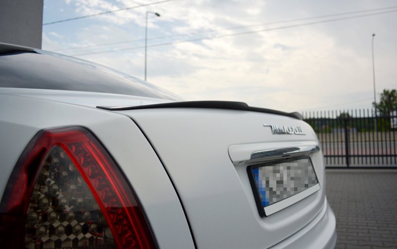 Maxton Spoiler CAP für MASERATI QUATTROPORTE MK5 FACELIFT schwarz Hochglanz MS-QP-5-CAP1-G