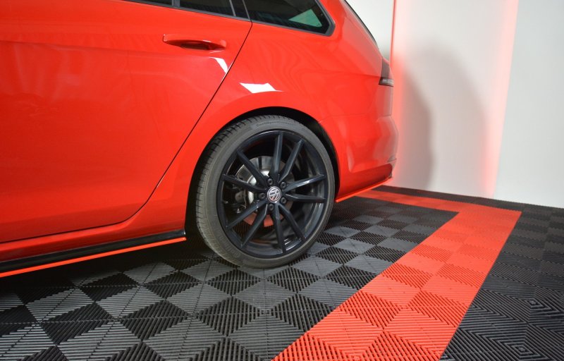 Maxton Heck Ansatz Flaps Diffusor V.2 für VW GOLF 7 R VARIANT FACELIFT  schwarz Hochglanz VW-GO-7F-R-VA-RSD2-G