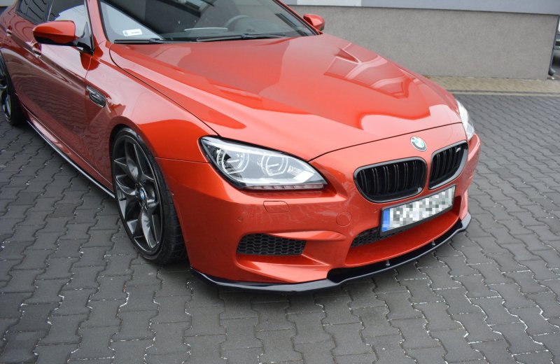 Maxton Front Ansatz für BMW M6 GRAN COUPÉ schwarz Hochglanz BM-6-06-M-GC-FD1-G