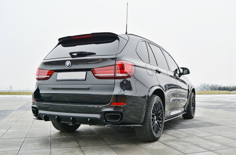 Maxton Spoiler CAP für BMW X5 F15 M Paket schwarz Hochglanz BM-X5-15-M-CAP1-G