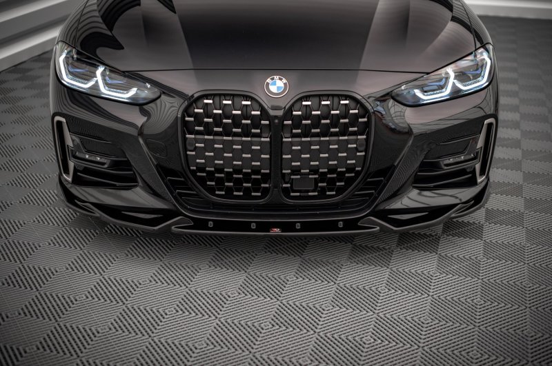 Maxton Front Ansatz V.2 für BMW 4er M-Paket G22 schwarz Hochglanz BM-4-G22-MPACK-FD2-G