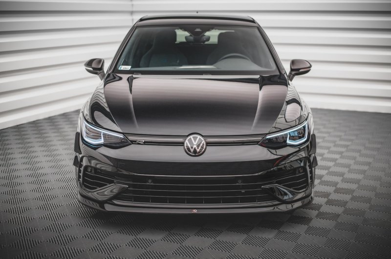 Maxton Front Ansatz V.5 für Volkswagen Golf R Mk8 schwarz Hochglanz VW-GO-8-R-FD5-G