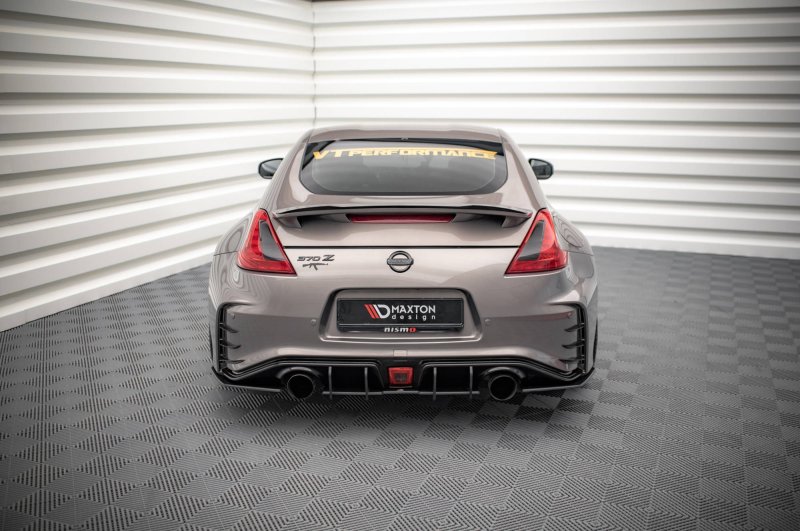 Maxton Street Pro Heck Ansatz Flaps Diffusor für Nissan 370Z Nismo Facelift NI370ZNISMOCNC-RSD1BRB