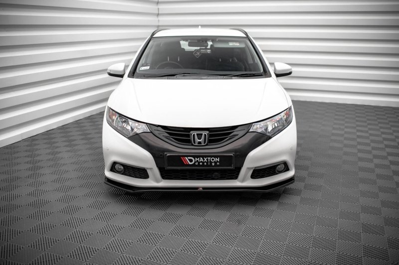 Maxton Front Ansatz V.1 für Honda Civic Mk9 schwarz Hochglanz HO-CI-9-K-FD1-G