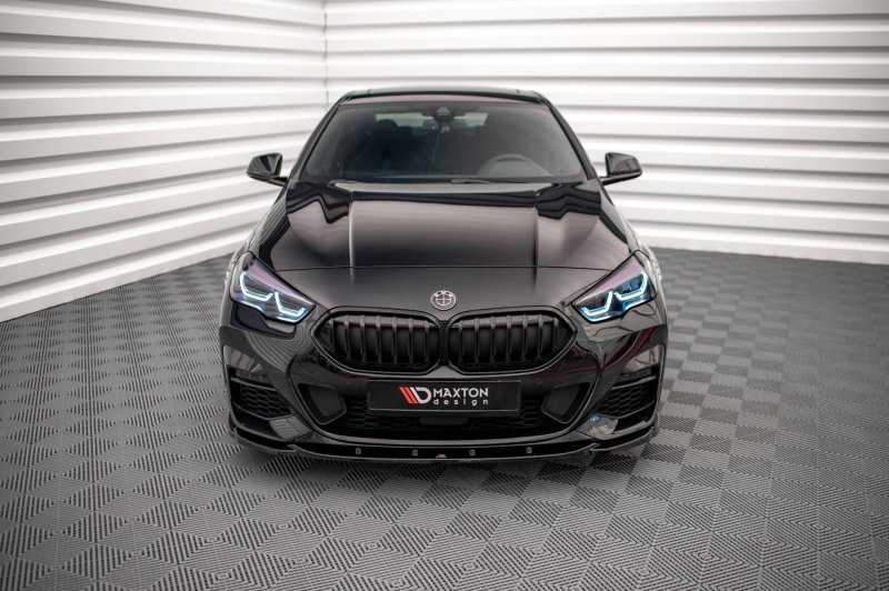 Maxton Front Ansatz V.1 für BMW 2 Gran Coupe M-Paket / M235i F44 schwarz Hochglanz BM-2-44-MPACK-FD1-G