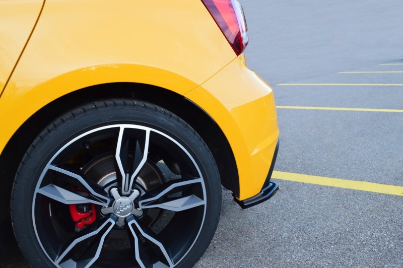 Maxton Heck Ansatz Flaps Diffusor für Audi S1 8X schwarz Hochglanz AU-S1-1-RSD1-G