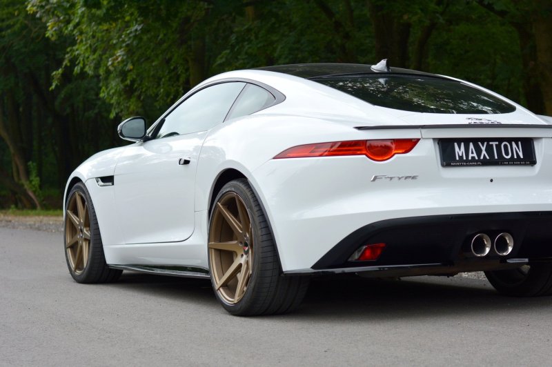 Maxton Seitenschweller Ansatz für JAGUAR F-TYPE schwarz Hochglanz JA-F-TYPE-1-SD1-G