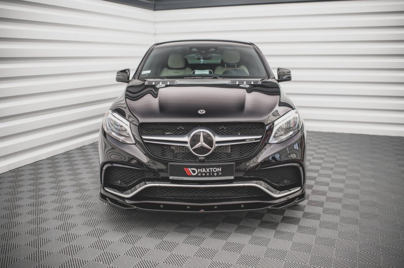 Maxton Front Ansatz V.2 für Mercedes-Benz GLE Coupe 63 AMG C292 schwarz Hochglanz ME-GLE-C292-AMG-FD2-G