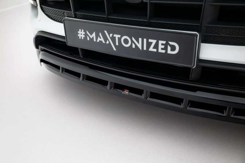 Maxton Front Ansatz Porsche Macan Turbo Mk1 schwarz Hochglanz PO-MA-1-TURBO-FD1G+FD1R-G