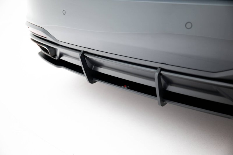 Maxton Street Pro Heckschürze + Flaps Audi A5 F5 Facelift schwarz Hochglanz AUA52FSBCNC-RS1B+RSF1-G