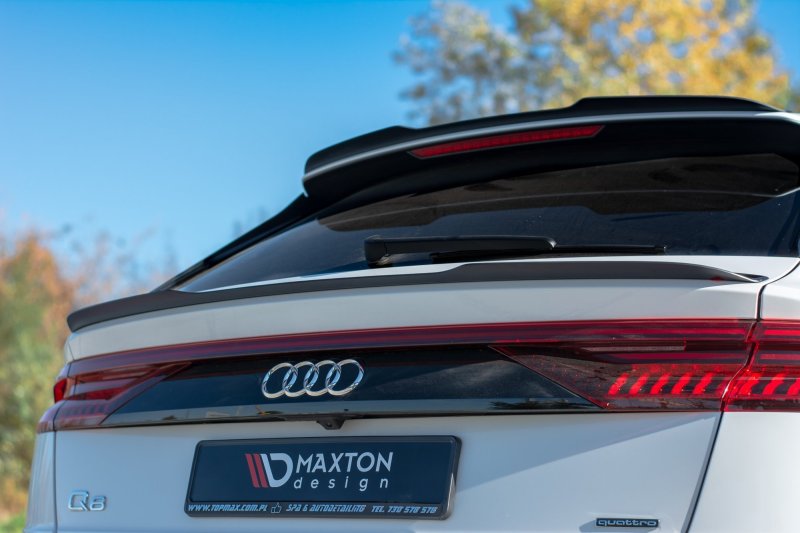 Maxton Spoiler CAP V.2 für Audi Q8 S-line schwarz Hochglanz AU-Q8-1-SLINE-CAP2-G