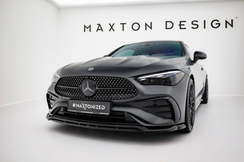 Maxton Front Ansatz V.1 Mercedes-Benz CLE AMG-Line C236 schwarz Hochglanz ME-CLE-236-AMGLINE-FD1G+FD1R-G