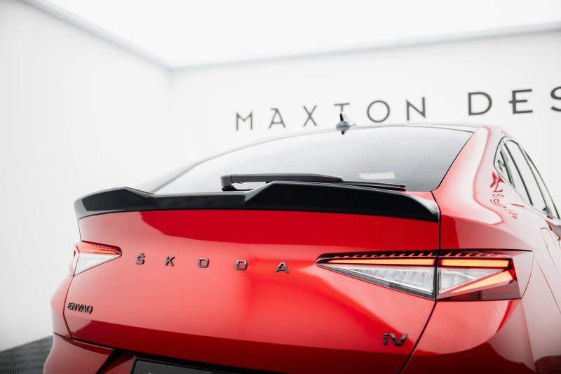 Maxton Spoiler CAP Abrisskante 3D Skoda Enyaq Coupe iV schwarz Hochglanz SK-EN-1-RS-C-CAP3D1-G