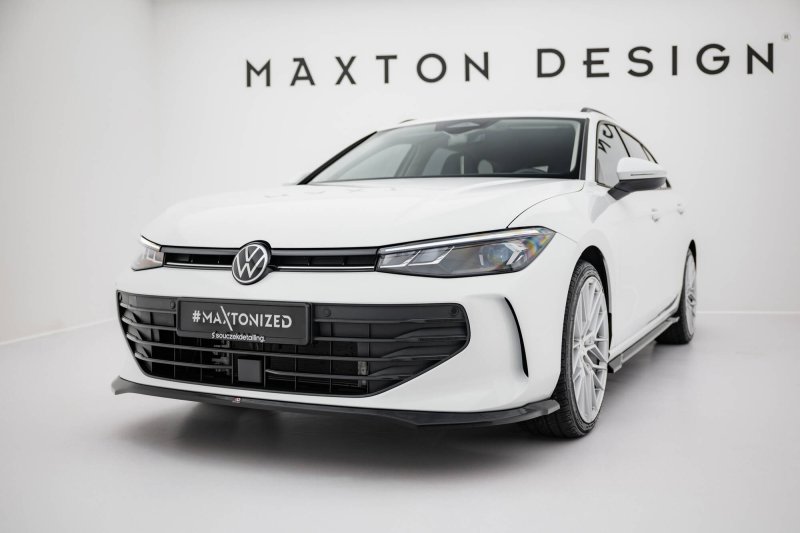 Maxton Front Ansatz V.1 VW Passat B9 schwarz Hochglanz VW-PA-B9-FD1-G