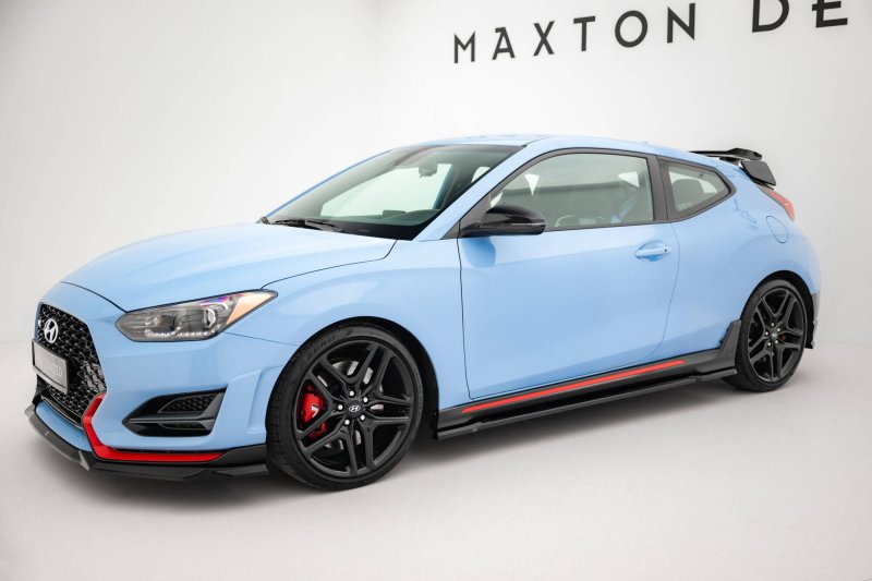 Maxton Seitenschweller Ansatz Hyundai Veloster N Mk2 schwarz Hochglanz HY-VE-2-N-SD1-G