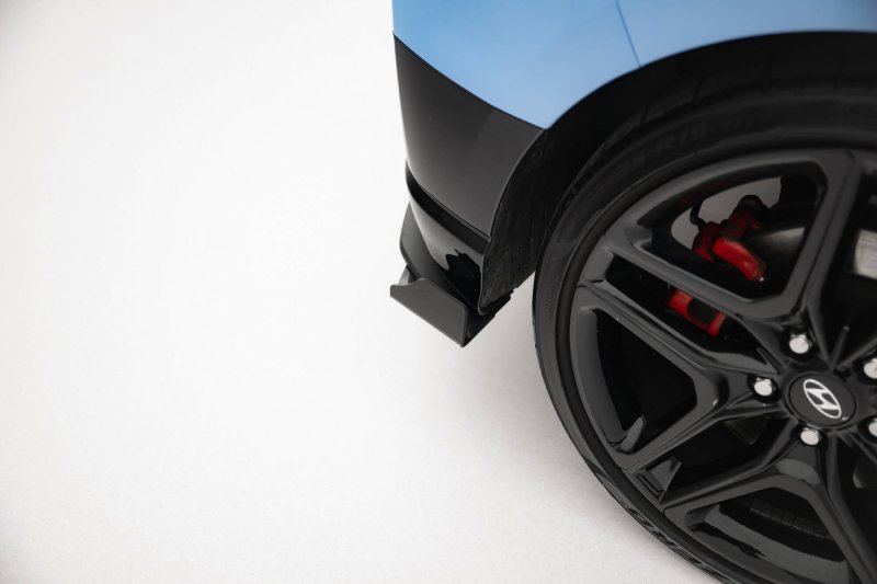 Maxton Street Pro Heck Ansatz Flaps Diffusor + Flaps Hyundai Veloster N Mk2 schwarz Hochglanz HYVE2NCNC-RSD1BRB+RSF1-G