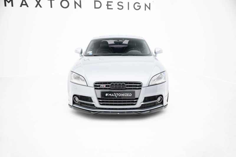 Maxton Front Ansatz V.2 Audi TT S / TT S-Line 8J Facelift schwarz Hochglanz AU-TT-2-SLINE-FD2-G