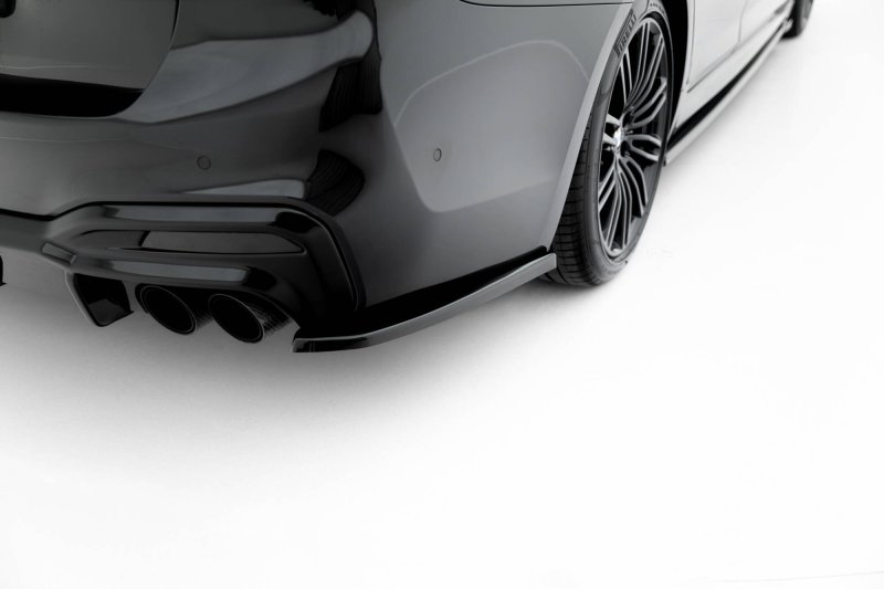 Maxton Heck Ansatz Flaps Diffusor BMW M550i Limousine G30 schwarz Hochglanz BM-5-G30-M550-RSD1-G