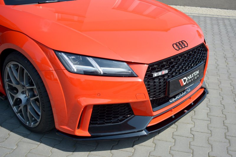 Maxton Front Ansatz V.2 für Audi TT RS 8S schwarz Hochglanz AU-TT-3-RS-FD2-G